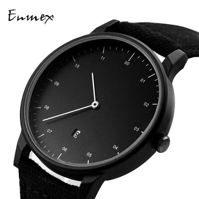 

Enmex European&American Fashion Watch Temperament Simple Aesthetics Simple Two-pin Calendar Watch