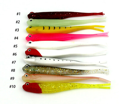 

VISSEN 10PCSLOT 8g 13cm Fish Plastic Simulation Bionic Fishing Soft Silicone Fishing Bait Fishing Insect Fake Lures