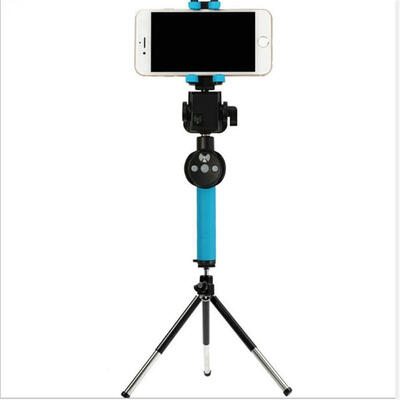 

360 Degree Electric Rotating Handheld Bluetooth Selfie Stick With Rearview Mirror For Mobile Phone