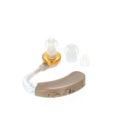 

AXON Digital BTE Hearing Amplifier Volume Control Personal Sound Enhancer Amplifier Behind the Ear Hear Aid W 3 Silicone Earplugs