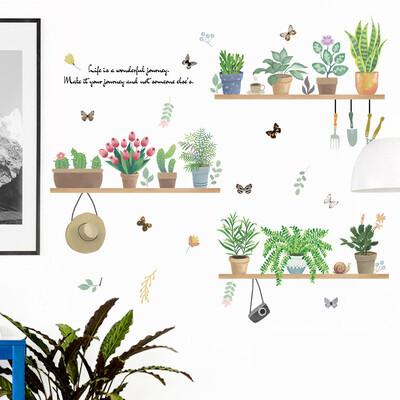 

Removable Wall Garden Plant Flower Stickers Kitchen Bedroom Home Art Decal
