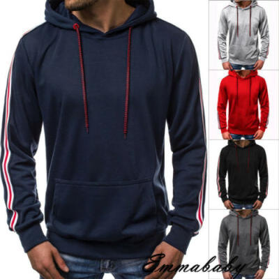 

Mens Autumn Hoodies Slim Fit Hooded Sweatshirt Outwear Sweater Warm Coat Jacket