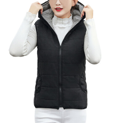 

Toponeto Womens Warm Coat Hooded Jacket Slim Winter Parka Outwear Coats Vest