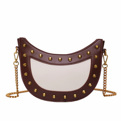 

2019 new Smiley face Crossbody Bag For Women Messemger Bags Pu Leather Shoulder Bag Fashion Famous Brand Lady Semicircle Saddle