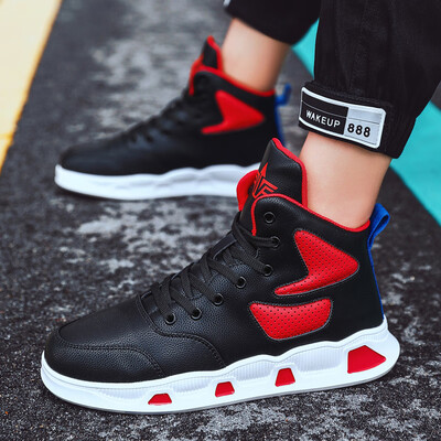 

2019 new high-heeled mens sports casual shoes Korean version of the trend of board shoes mens shoes basketball shoes mens bo