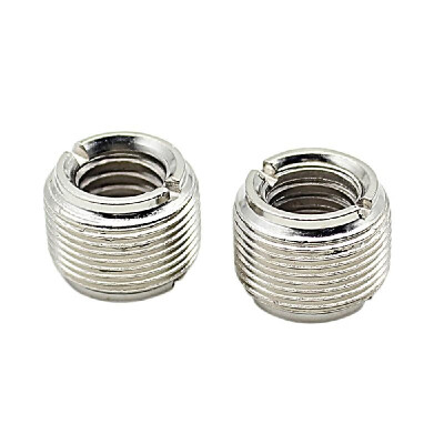 

2pcs Microphone Mic Screw Nut Thread Adaptor 38" to 58" Connector Cupronickel