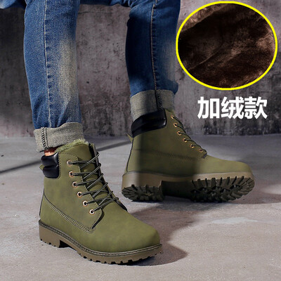 

Couple Martin boots men outdoor tooling cotton boots mens boots high to help mens shoes large size military boots