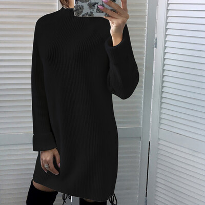 

〖Follure〗 Womens Casual Long Sleeve Jumper O Neck Sweaters Dress