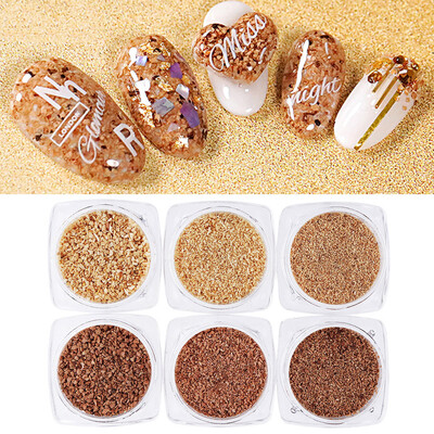 

Toponeto 6PCS Nail Accessories Nail Sawdust Powder Combination DIY Nail Art