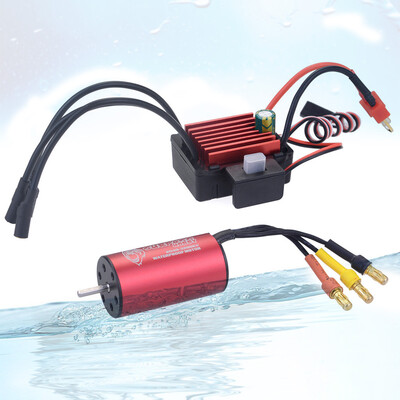 

Siaonvr Waterproof 2040 3200KV Brushless Motor 35A ESC 2S Set for 118 116 RC Car