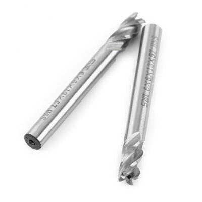 

Greensen 2pcs HSS 6mm 4 Flutes End Mill Metal Cuttting Engraving Milling Machine Bit CNC Tool