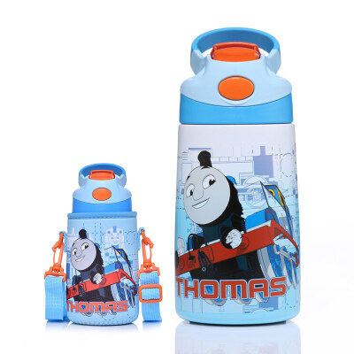 

Thomas&Friends Thomas & Friends Childrens Portable Mug Stainless Steel Vacuum Sip Cup Student Cool Insulation Kettle 400ML Blue Orange 6777TM