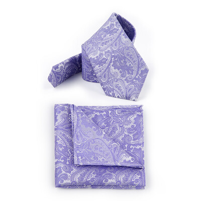

Wholesale Mens Tie Towel Set Cashew Flower Business Polyester Pocket Towel Groom Wedding Groomsman Tie Set