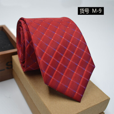 

New spot tie business dress mens tie polyester yarn arrow type 8CM business tie wholesale