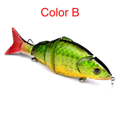 

Lifelike Fishing Lure Quality Fishing Bait 3D Fishing Tackle 4 Color Jointed lures 221g129cm Swim Lure