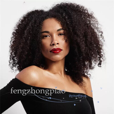 

Hotsale - 4 Colors Short Kinky Curly Full Wigs Heat Resistant Glueless Synthetic Wigs for Black Women