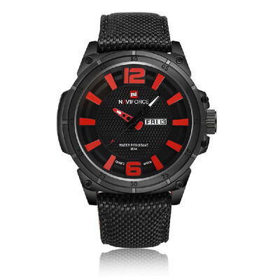 

NAVIFORCE Fashion Analog Quartz Watch 3ATM Water Resistant Good Quality Unique Nylon Watchband Casual Man Wristwatch with DateWee