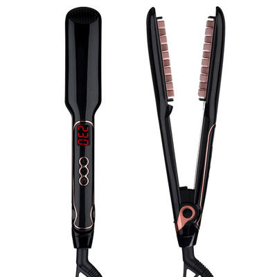 

2-in-1 Hair Straightener And Curler Ceramic Flat Iron With LCD ScreenUS PLUG