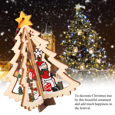 

Wooden Hanging Ornament Decorative Pendant for Christmas Tree Xmas Festival Room DecorationChristmas Tree Hanging Ornament