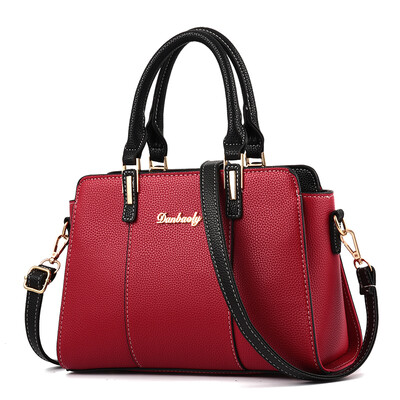 

Middle-aged women tide atmosphere ladies handbag simple Joker shoulder slung texture mother bag