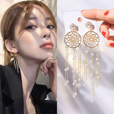 

Slim earrings ladies long earrings temperament earrings earrings trend earrings