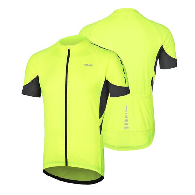 

Arsuxeo Men Cycling Jersey Half Sleeve Biking Top Outdoor Sport Wear Bike Shirt