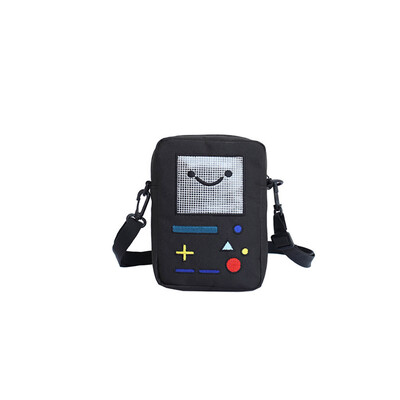 

Women Summer Canvas Messenger Bags Cute Cartoon Shoulder Bag Zipper Small Square Bags Female Crossbody RN