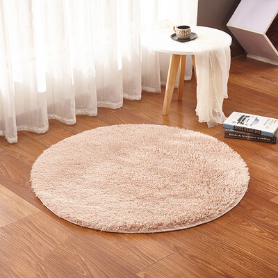 

Beige 80cm fluffy non-slip carpet floor mats furry home living room bedroom carpet yoga mat