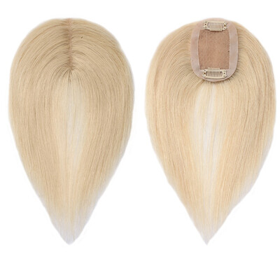 

Remy Human Hair Topper One Piece Clip in Toppers Extension Straight Real Mono Top piece Hair Piece for Thinning Hair Repair bald