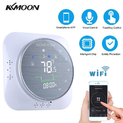 

KKmoon WiFi Programmable HeatingCooling Termostat ACDC 24V Temperature Regulator with WiFi Connection Touchscreen LCD Display Ro