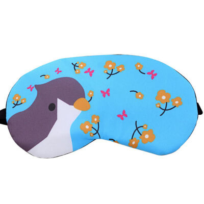 

1PC Cartoon Unisex Relax Eye Sleeping Aid Blindfold Cover Eyeshade Eye Patch Cute DuckBearCatTowerFlamingos Sleeping Mask