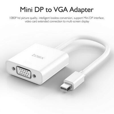 

D9 Portable Mini DP To VGA HD Converter Cable Adapter