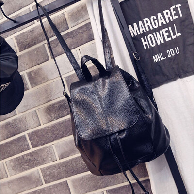 

New Style Womens Backpacks Ladies Waterproof Backpack Teenager Transparent School Pure Color Backpack String Hasp Hot 2019