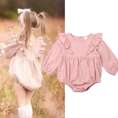 

USA Toddler Newborn Baby Girl Princess Romper Bodysuit Jumpsuit Outfit Clothes