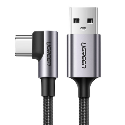 

Green Link Elbow Type-C Data Line Fast Charge Mobile Phone Charging Cable Android USB Adapter Charger Line Support Huawei p20prop10Glory v10 Millet 1 Meter 50941 Black