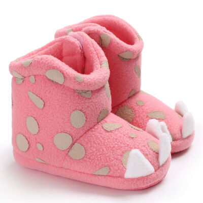 

Baby Girl Boots Brandborn Infant Shoes Dots Monster Claw Shaped Bebe Zapatos Winter Warm booties