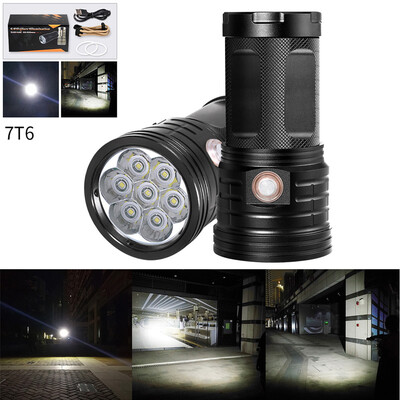 

Saidsome Outdoor 7X T6 LED 3 Modes Flashlight Pro LED Flashlight Torch Lamp 18650 flashlight lamp