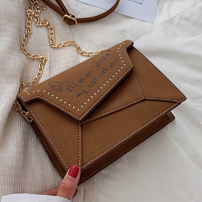 

Autumn new small bag 2019 simple Korean chain shoulder bag fashion frosted Messenger bag tide