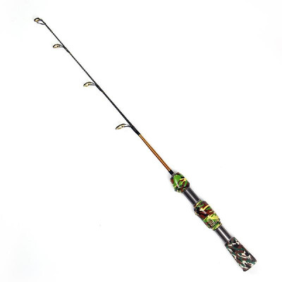 

2 Sections Ice Fishing Rod Lightweight Fishing Rod Pole Portable Winter Short Fishing Rod