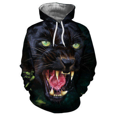 

2018 New Fashion Print Long Sleeve Hooded Sweatshirt