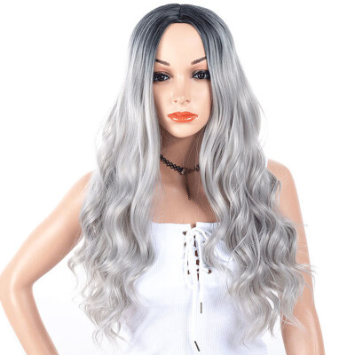 

Central Parting Hair Style Big Wave Wig