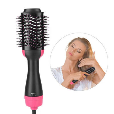 

Multifunctional 2 In 1 Hair Dryer Volumizer Rotating Hair Brush Roller Styling Straightening Curling IronUK PLUG