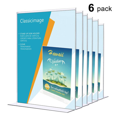 

JINDIAO T type A4 vertical table card 6 packs 6028