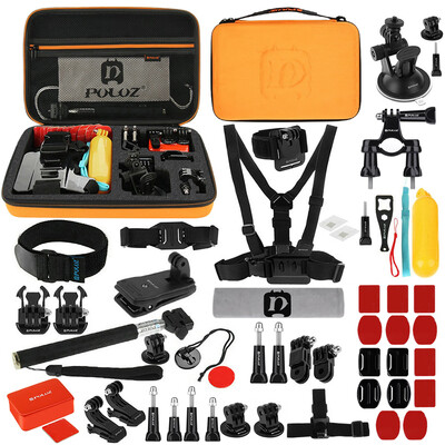 

PULUZ 53-in-1 Accessories Kit with Carrying Case for Go-Pro HERO7655 Session4 Session43321 Xiaoyi&Other Action Came