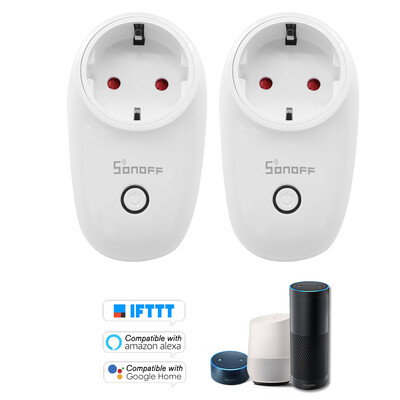 

5PCS SONOFF S26 ITEAD Wifi Smart Socket Wireless Remote Control Charging Adapter Smart Home Power Sockets USUKCNAUEU Type EF