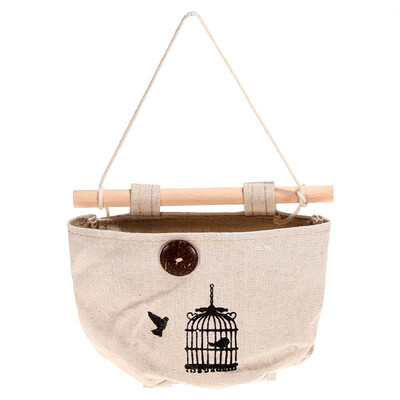 

6 Styles Wall Sundry Fabric Cotton Pocket Hanging Holder Storage Bags Rack