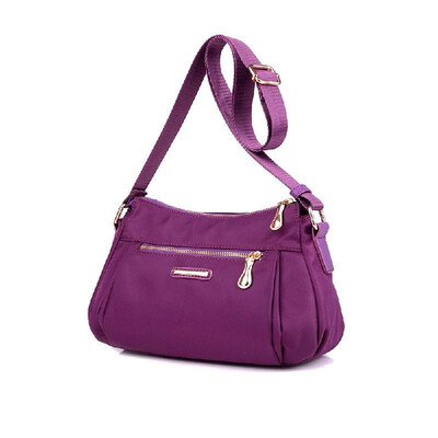 

Women Nylon Oxford Crossbody Shoulder Bag Adjustable Shoulder Strap Waterproof Durable Travel Bag