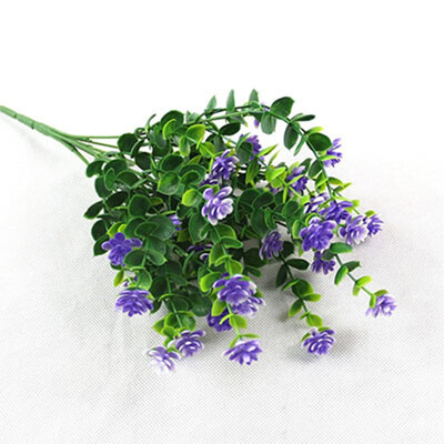 

FUNNYBUNNY Artificial Flowers Fake Outdoor UV Resistant Plants Shrubs Indoor Outside Hanging Planter Kitchen Office WeddingDecor