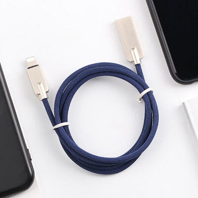 

Apple Android Type-c Mobile Phone Charging Line Fabric Woven Zinc Alloy Data Line Fast Charge-1m Micro USB