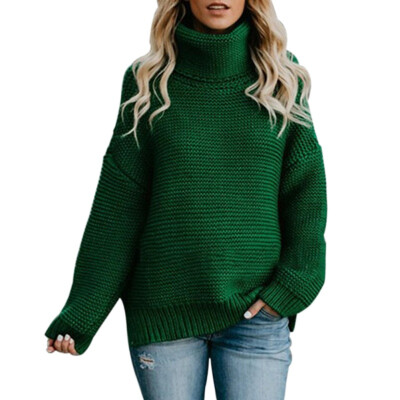 

Autumn winter slim solid sweaters women&pullovers long sleeve casual sweater Turtleneck Loose Long Sleeve Warm Sweater